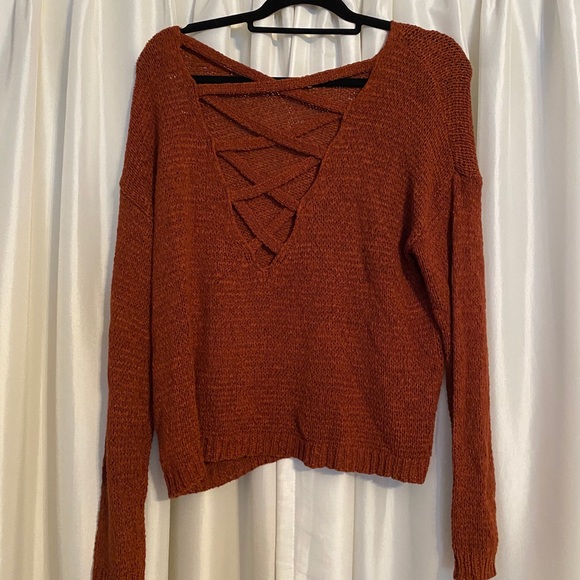 Rusty Orange Sweater - Picture 2 of 2